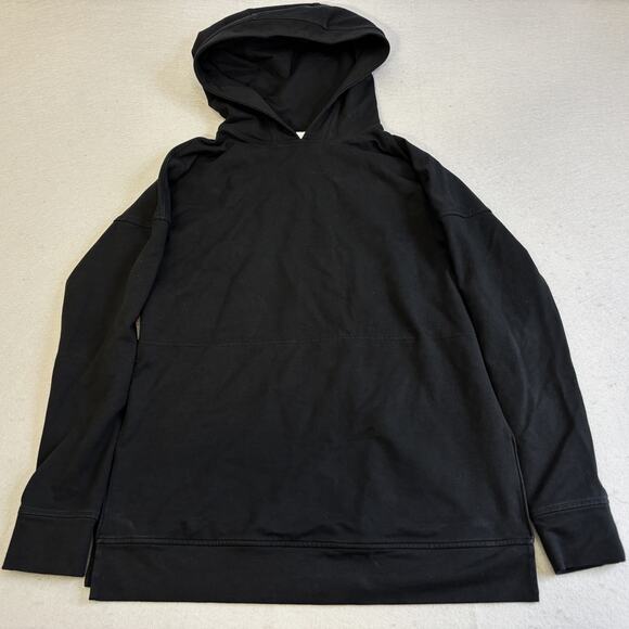 Lululemon Hoodie Womens 6 Side Split Cut Above Logo Sweatshirt Cellphone Pocket - Picture 2 of 9